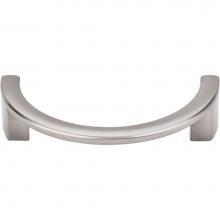 Top Knobs TK53BSN - Half Circle Open Pull 3 1/2 Inch (c-c) Brushed Satin Nickel