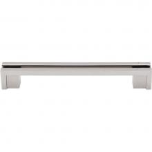 Top Knobs TK56PN - Flat Rail Pull 5 Inch (c-c) Polished Nickel