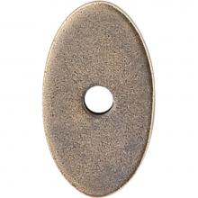 Top Knobs TK58GBZ - Oval Backplate 1 1/4 Inch German Bronze