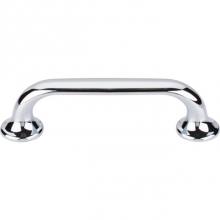 Top Knobs TK593PC - Oculus Oval Pull 3 3/4 Inch (c-c) Polished Chrome