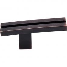 Top Knobs TK82TB - Inset Rail Knob 2 5/8 Inch Tuscan Bronze