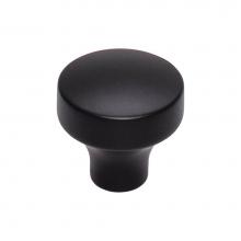 Top Knobs TK901BLK - Kinney Knob 1 1/4 Inch Flat Black
