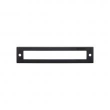Top Knobs TK925BLK - Hollin Backplate 5 1/16 Inch Flat Black