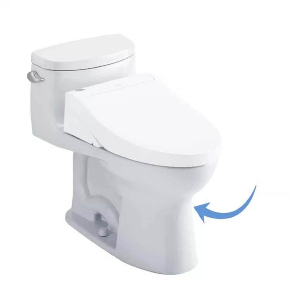 TOTO® Supreme® II One-Piece Elongated 1.28 GPF WASHLET®+ Ready Toilet with CEFIONTE