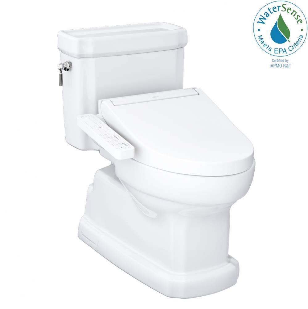 TOTO WASHLET plus Eco Guinevere Elongated 1.28 GPF Universal Height Toilet with C2 Bidet Seat, Cot