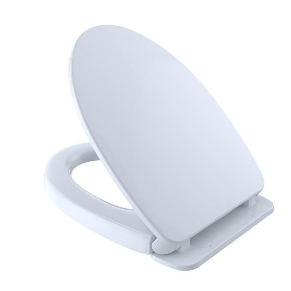 Toto Softclose Non Slamming, Slow Close Elongated Toilet Seat And Lid, Cotton White