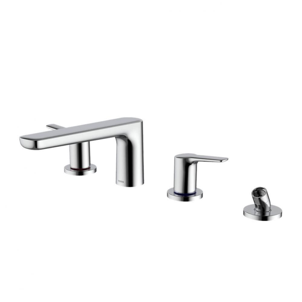Toto® Gs Four-Hole Deck-Mount Roman Tub Filler Trim With Handshower, Polished Chrome