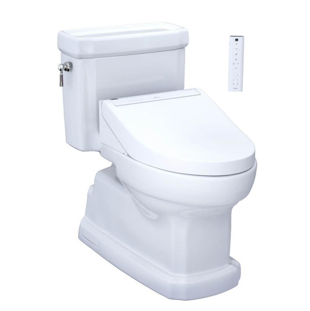 TOTO Eco Guinevere WASHLET plus Ready Elongated 1.28 GPF Universal Height Skirted Toilet with CEFI