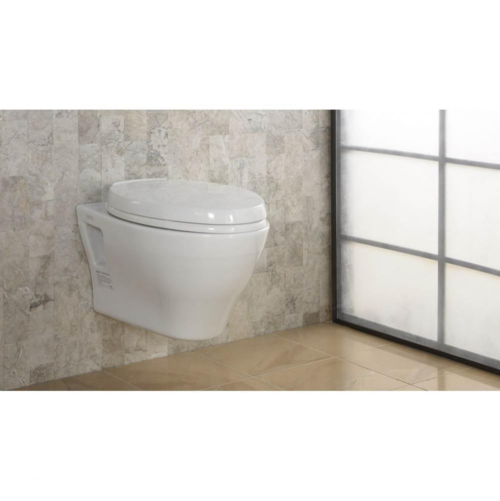 Aquia® Wall-Hung Dual-Flush Toilet, 1.6 Gpf & 0.9 Gpf, Elongated Bowl