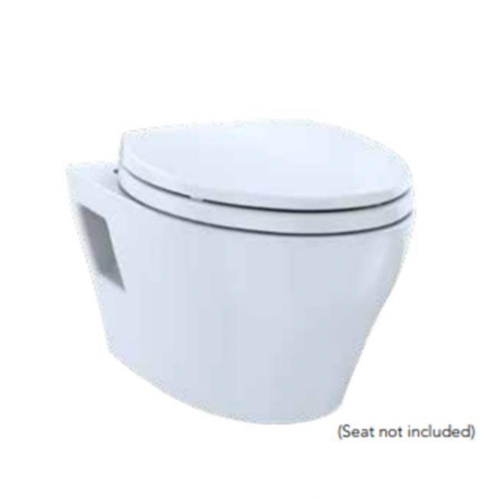 EP WASHLET+ Ready Wall-Hung Elongated Toilet Bowl with Skirted Design and CEFIONTECT, Cotton White