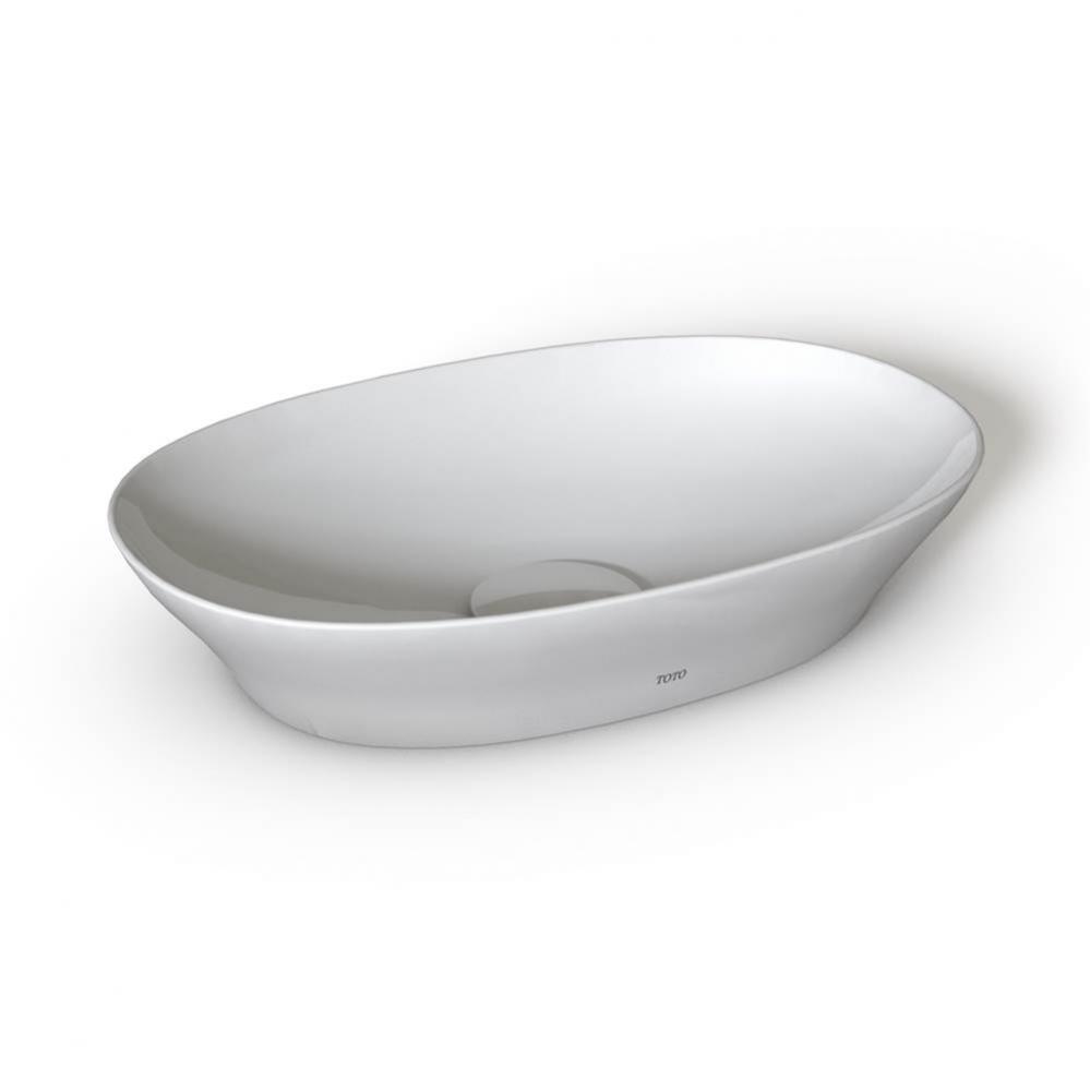 Toto® Kiwami® Oval 16 Inch Vessel Bathroom Sink With Cefiontect®, Clean Matte