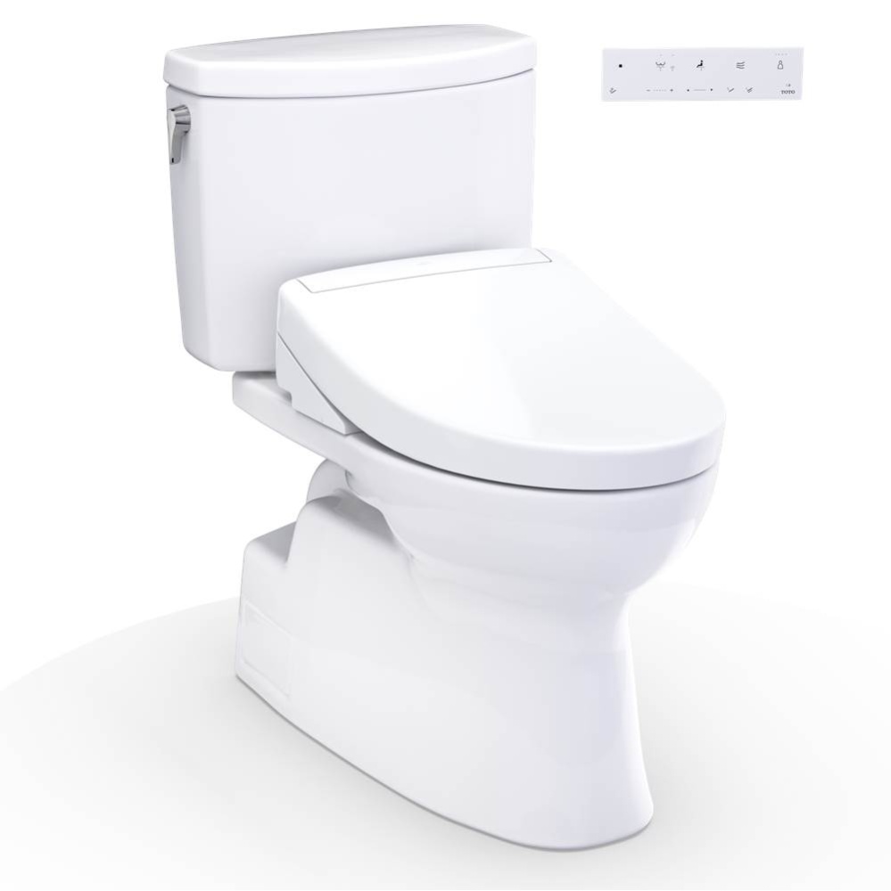 WASHLET+® Vespin® II 1G® Two-Piece Elongated 1.0 GPF Toilet and WASHLET+® S5 B
