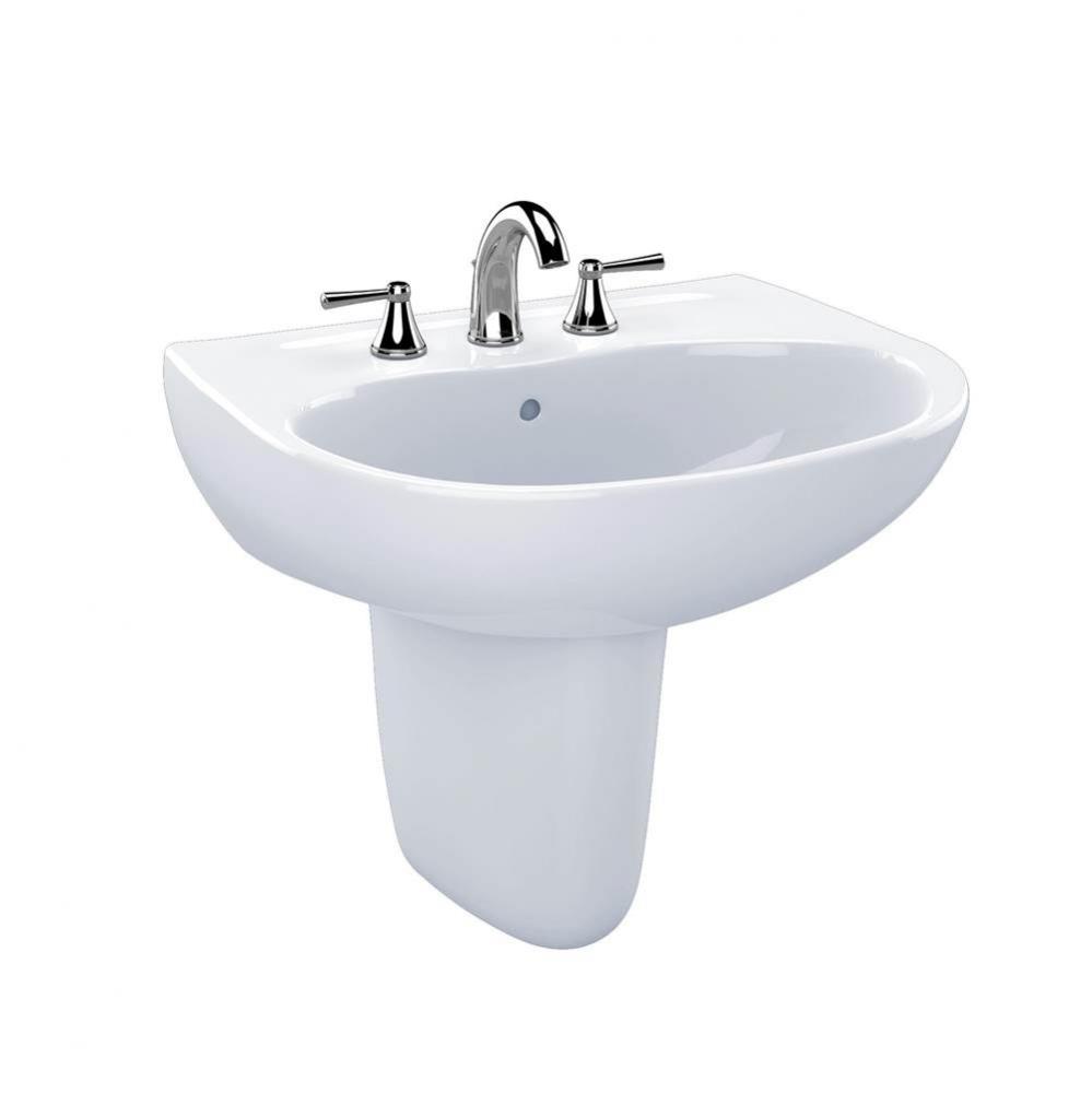 Toto® Supreme® Oval Wall-Mount Bathroom Sink With Cefiontect And Shroud For 4 Inch Cente