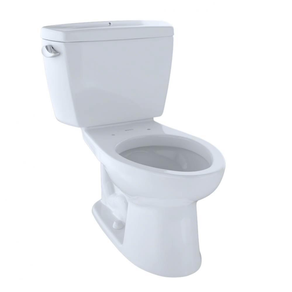 Drake® Two-Piece Elongated 1.6 GPF Toilet with Bolt Down Tank Lid, Cotton White