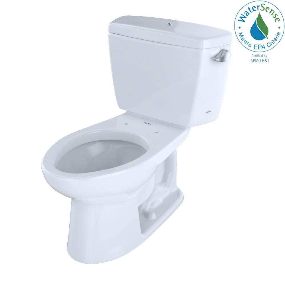Eco Drake® Two-Piece Elongated 1.28 GPF ADA Compliant Toilet with Right Lever and Bolt Down T