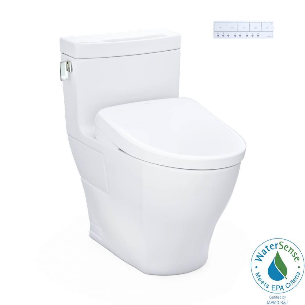 TOTO WASHLET plus Legato One-Piece Elongated 1.28 GPF Toilet and Contemporary WASHLET S7A Contempo