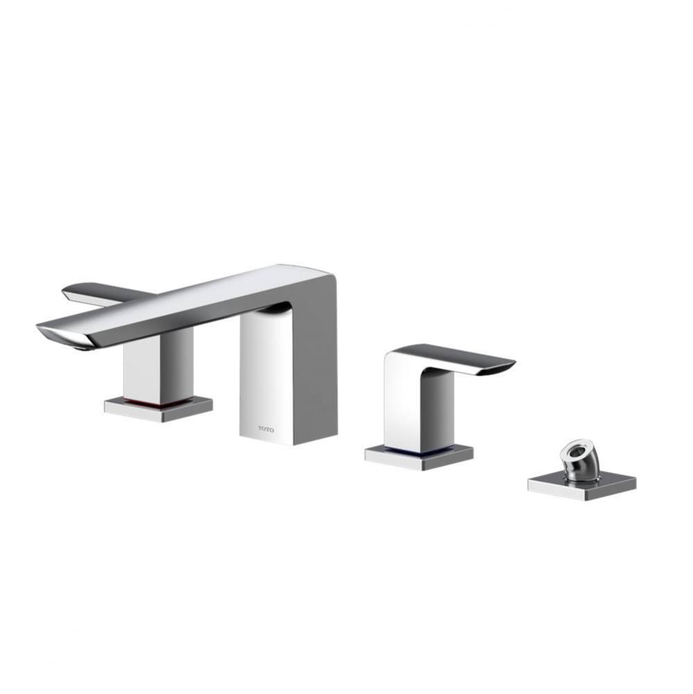 Toto® Gr Two-Handle Deck-Mount Roman Tub Filler Trim With Handshower, Polished Chrome
