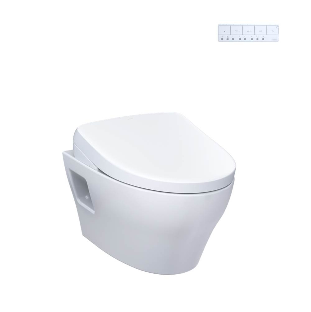 WASHLET®+ EP Wall-Hung Elongated Toilet with S7 Contemporary Bidet Seat and DuoFit® In-W