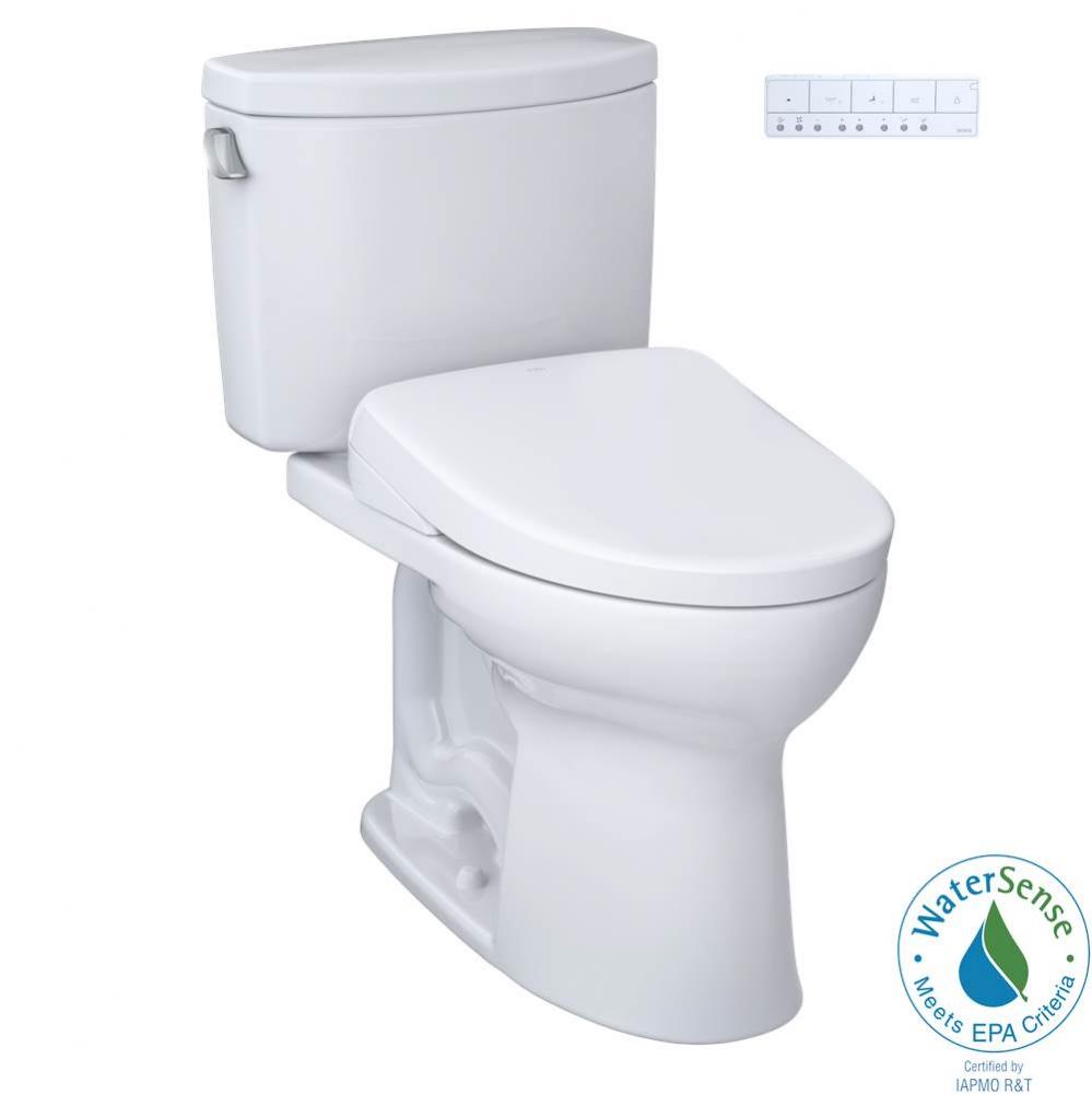 TOTO WASHLET plus Drake II Two-Piece Elongated 1.28 GPF Toilet and WASHLET plus S7A Contemporary B