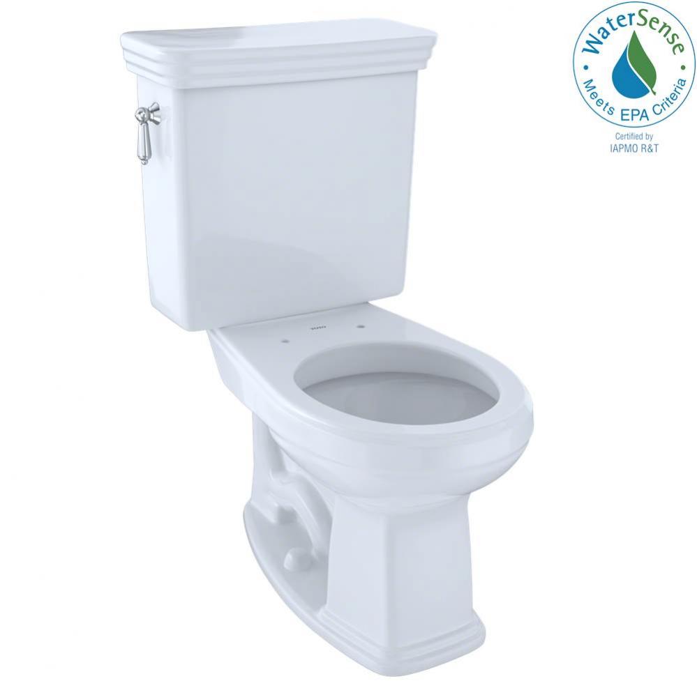 Eco Promenade® Two-Piece Round 1.28 GPF Universal Height Toilet with CeFiONtect™, Cotton Wh