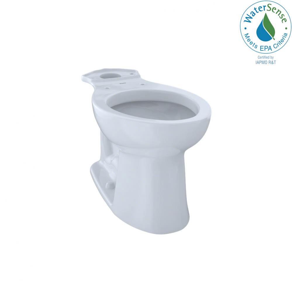 Toto® Entrada™ Universal Height Elongated Toilet Bowl, Cotton White
