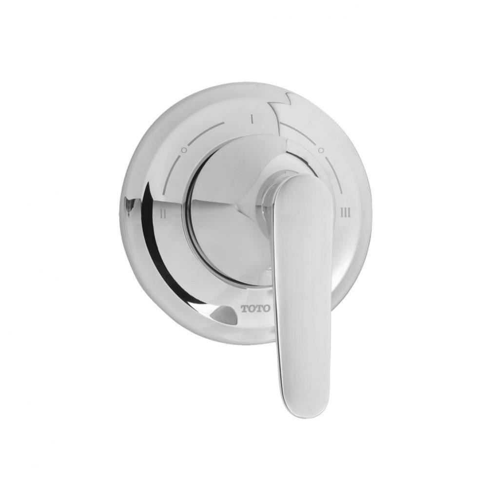 Toto® Wyeth™ Three-Way Diverter Trim With Off, Polished Chrome
