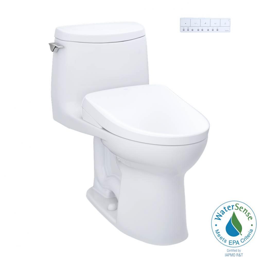 TOTO WASHLET plus UltraMax II 1G One-Piece Elongated 1.0 GPF Toilet and WASHLET plus S7A Contempor