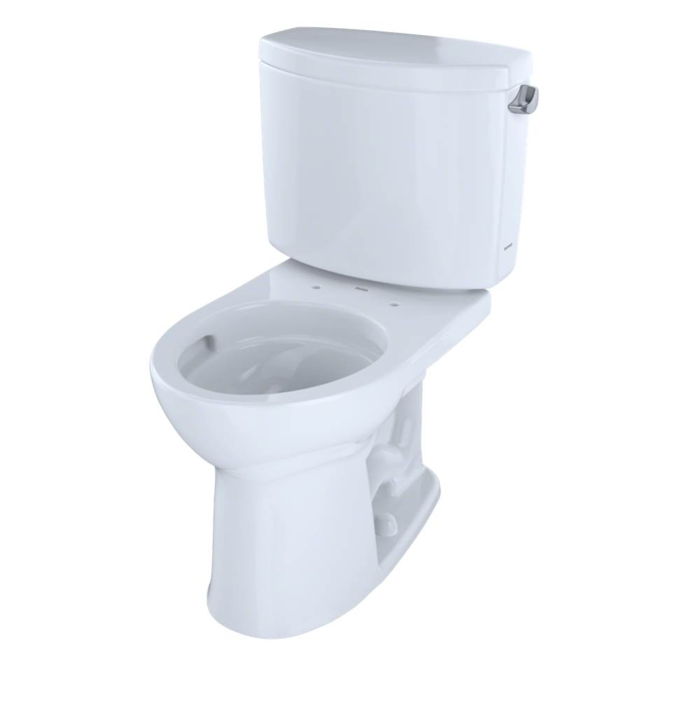 Drake® II Two-Piece Round 1.28 GPF Universal Height Toilet with CEFIONTECT and Right-Hand Tri