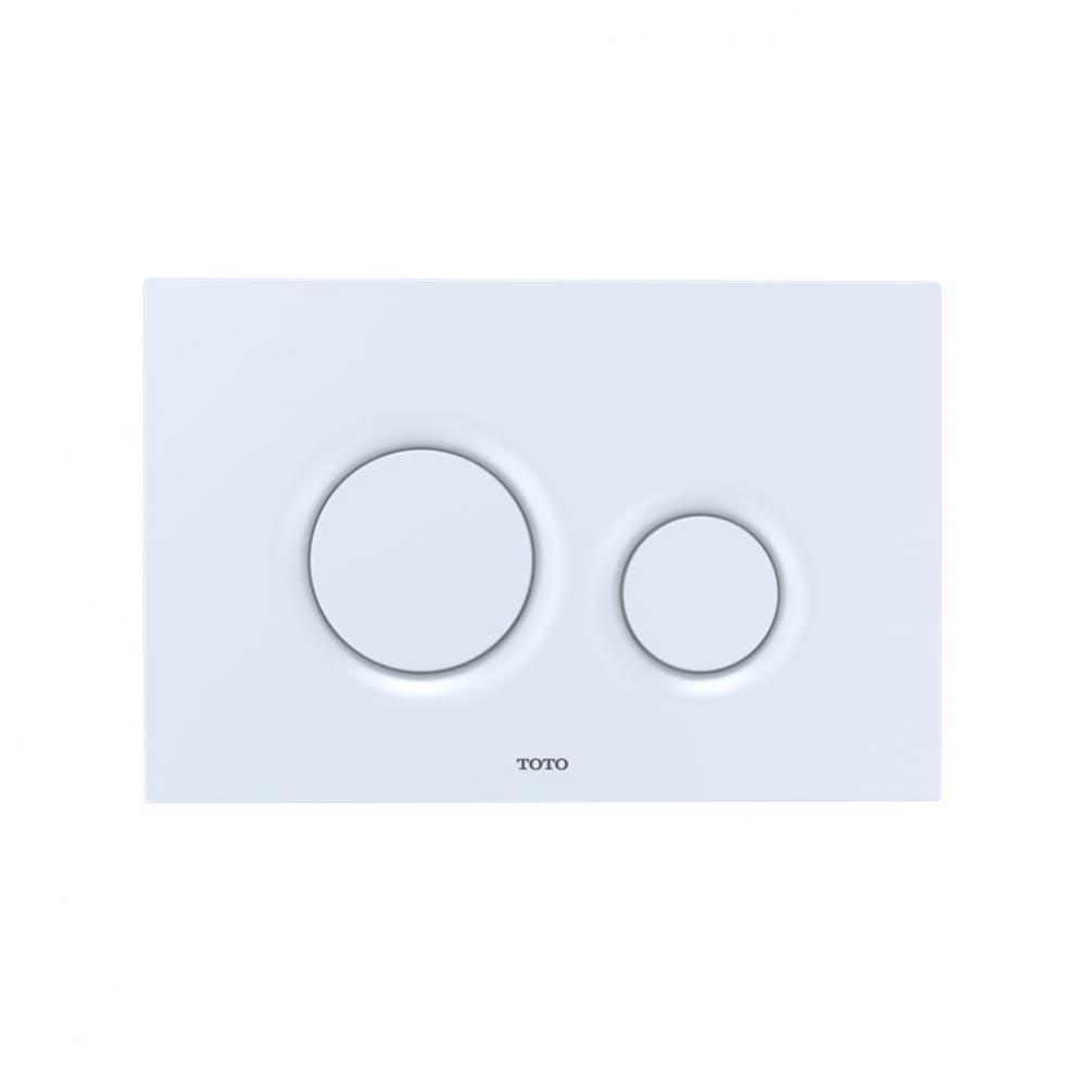 Toto® Dual Flush Round Push Button Plate For Select Duofit In-Wall Tank Unit, White Matte