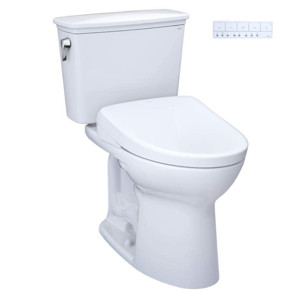 Drake® Transitional WASHLET®+ Two-Piece Elongated 1.28 GPF Universal Height TORNADO FLUS