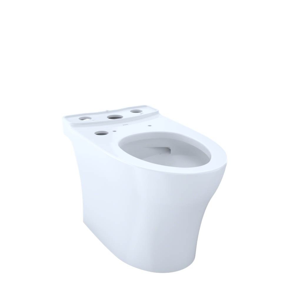 TOTO Aquia IV WASHLET+ Elongated Skirted Toilet Bowl with CEFIONTECT, Cotton White