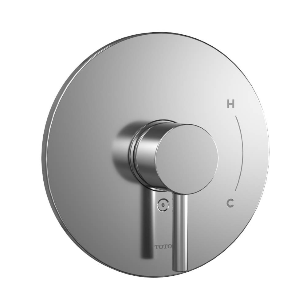 Round Pressure Balance Valve Shower Trim, Polished Chrome