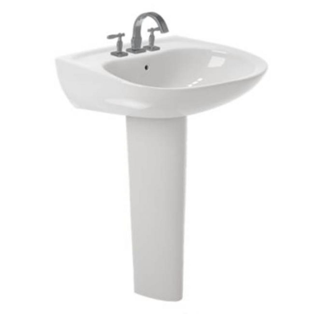 Toto® Prominence® Oval Basin Pedestal Bathroom Sink With Cefiontect™ For Single Hole F