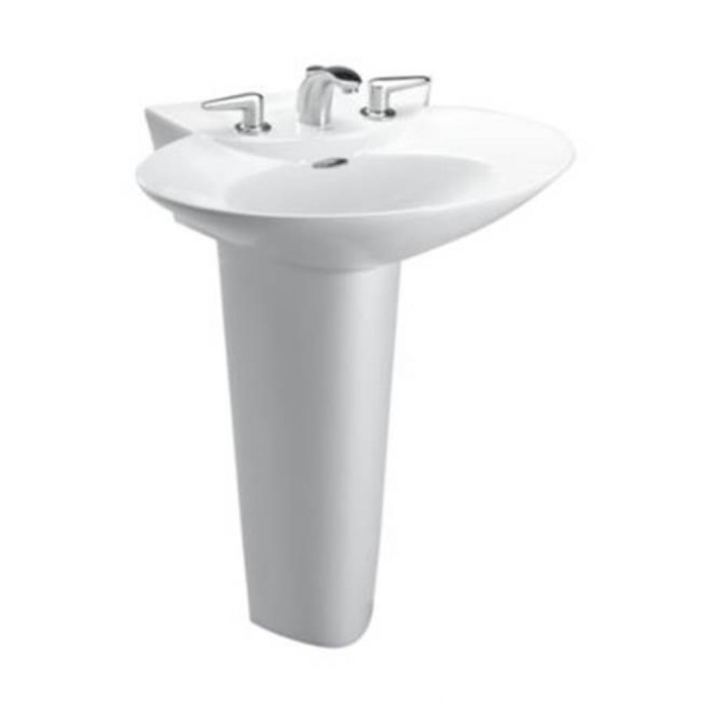 PACIFICA 8'' CENTER LAV AND PED COLONIAL WHITE