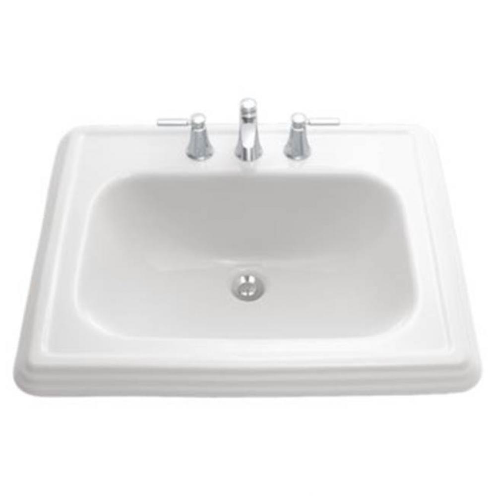 Toto® Promenade® Rectangular Self-Rimming Drop-In Bathroom Sink For 4 Inch Center Faucet