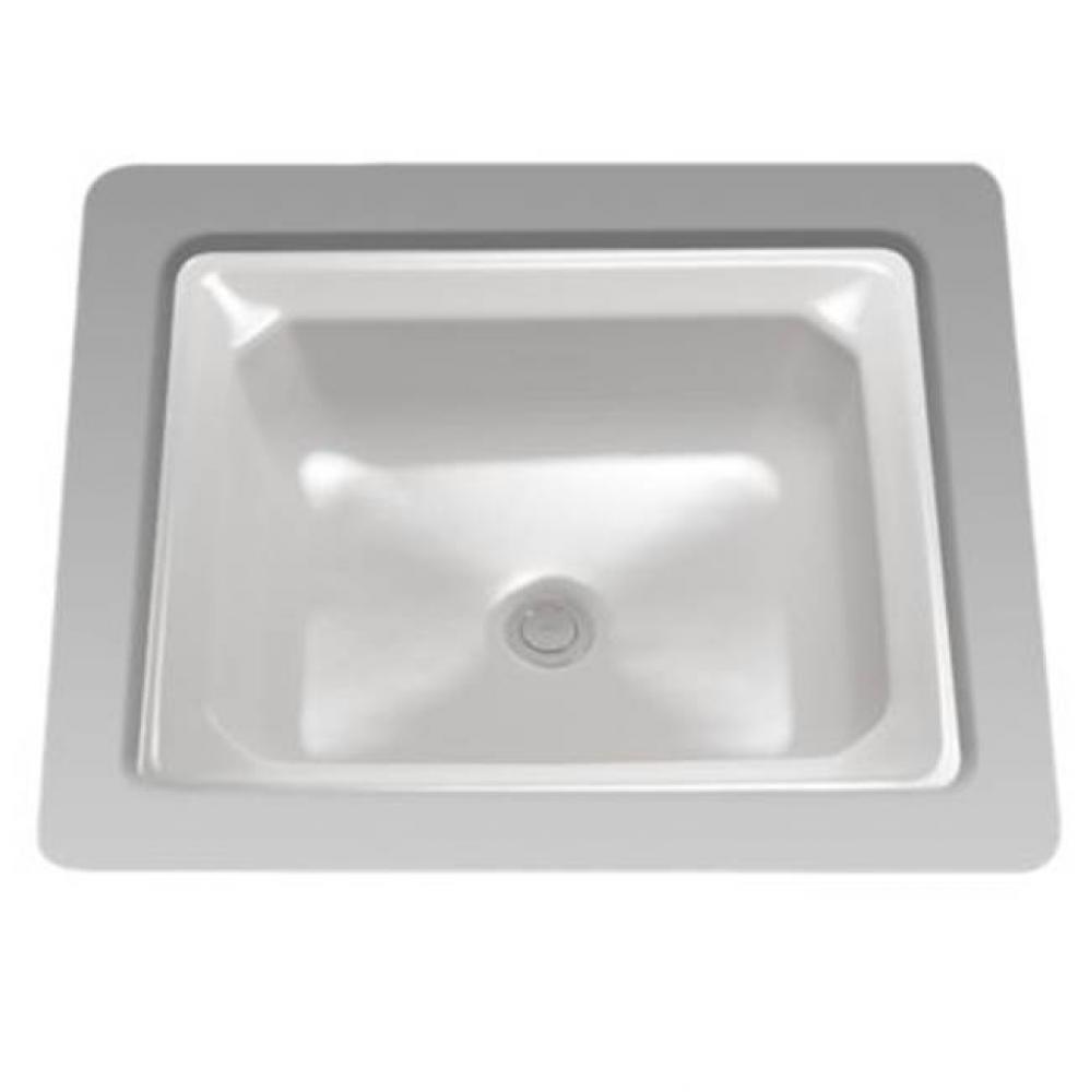 Toto® Guinevere® Rectangular Undermount Bathroom Sink With Cefiontect, Colonial White