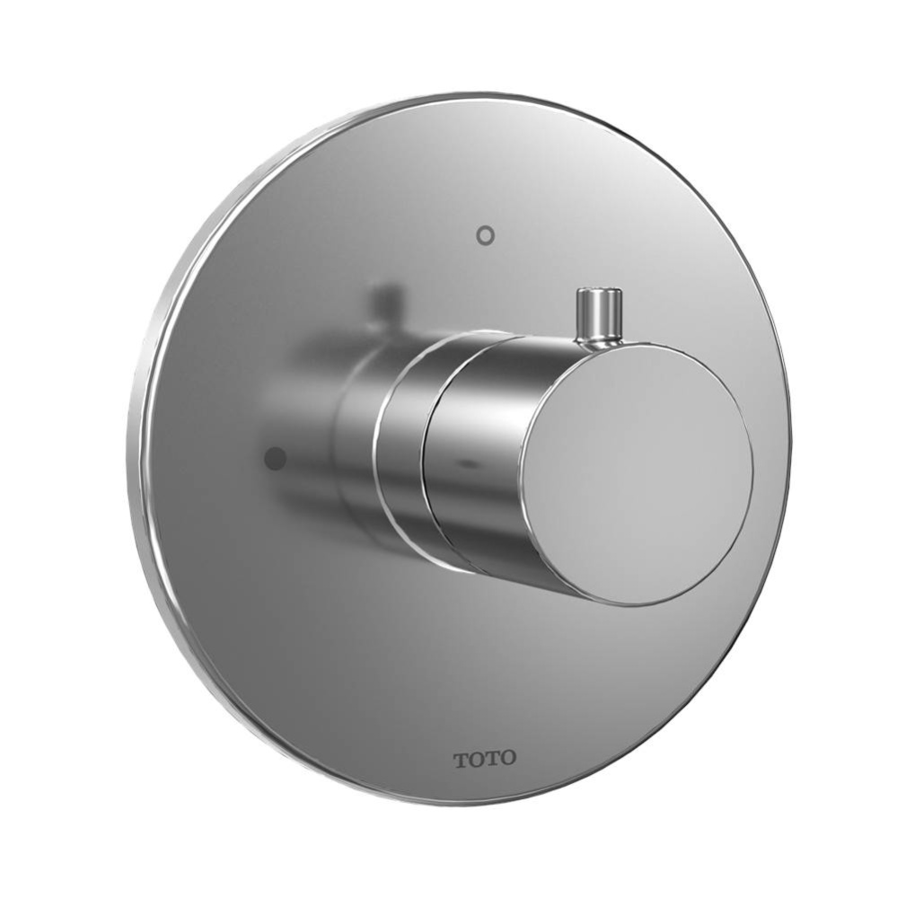 Round Volume Control Valve Shower Trim, Polished Chrome