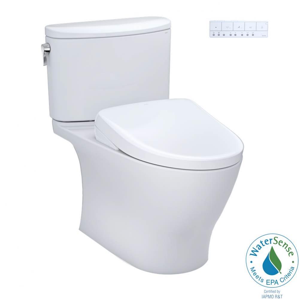 TOTO WASHLET plus Nexus Two-Piece Elongated 1.28 GPF Toilet with S7 Contemporary Bidet Seat, Cotto