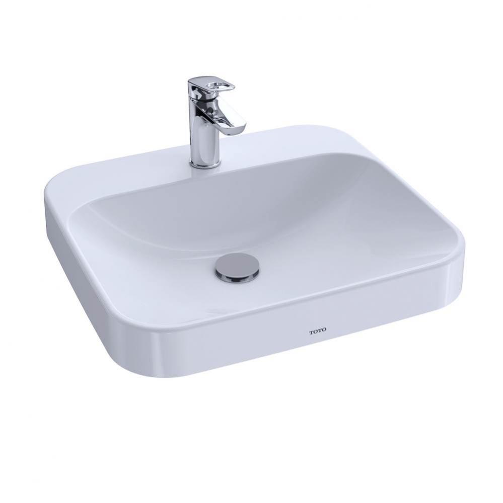 Toto® Arvina™ Rectangular 20'' Vessel Bathroom Sink With Cefiontect For Single Ho