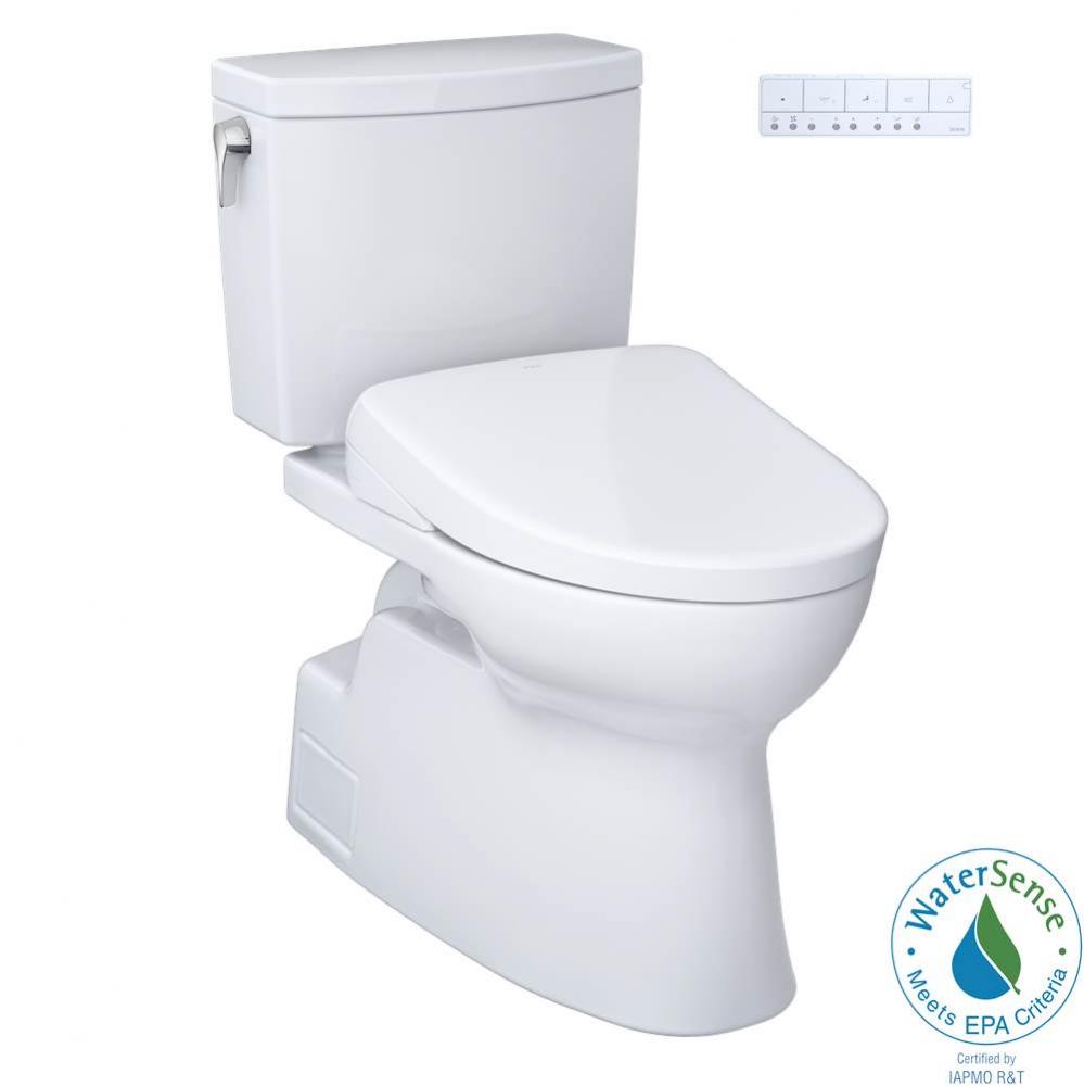 TOTO WASHLET plus Vespin II 1G Two-Piece Elongated 1.0 GPF Toilet and WASHLET plus S7A Contemporar