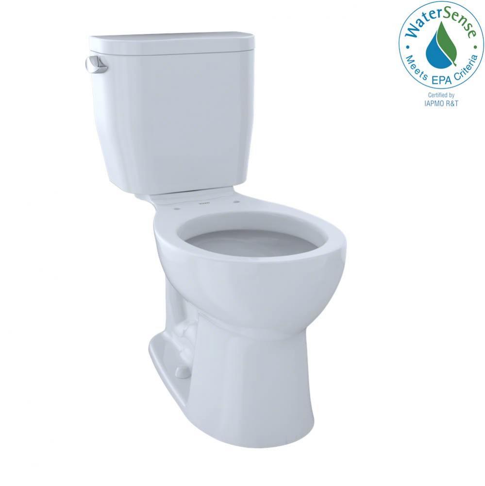 Toto® Entrada™ Two-Piece Round 1.28 Gpf Universal Height Toilet, Cotton White