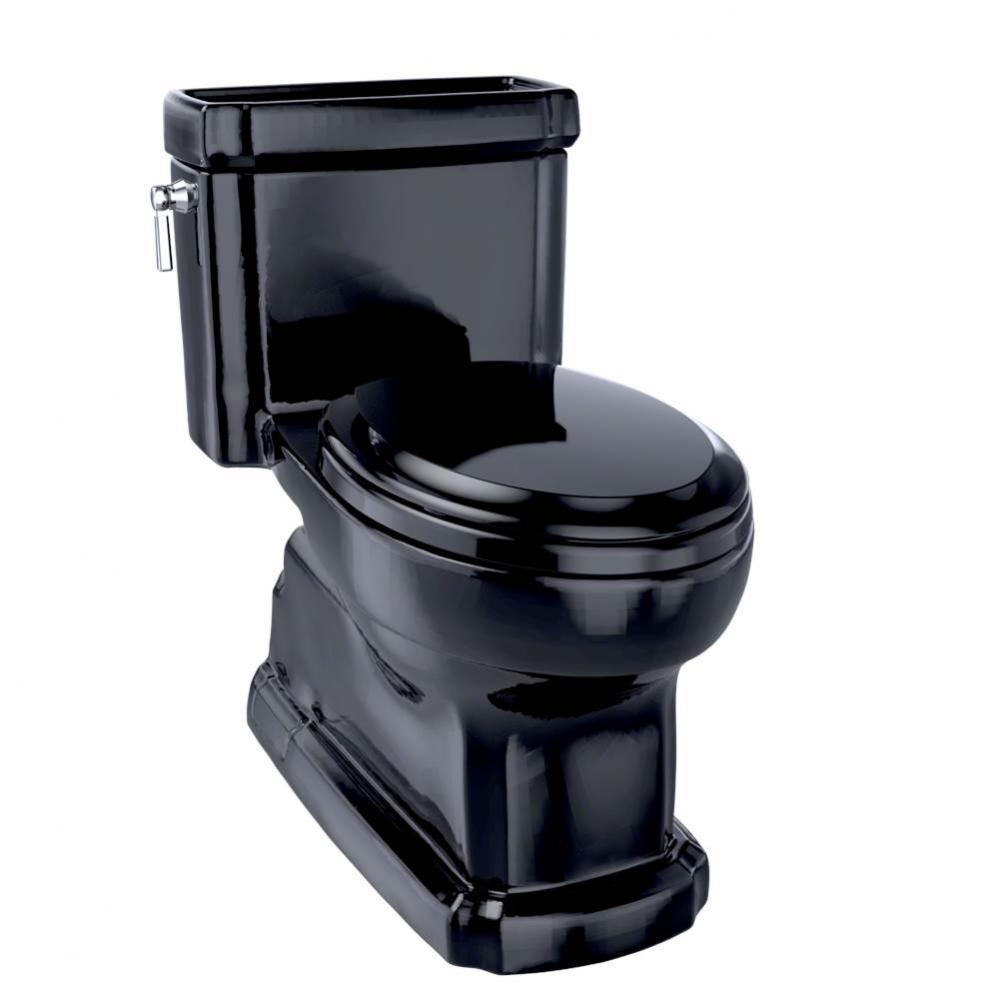 TOTO Eco Guinevere Elongated 1.28 GPF Universal Height Skirted Toilet with SoftClose Seat, Ebony -