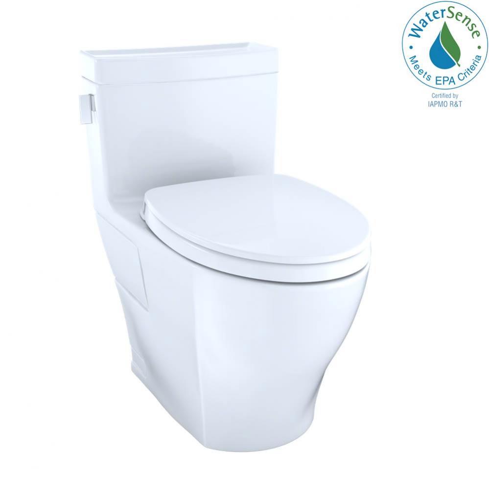 TOTO Legato WASHLET+ One-Piece Elongated 1.28 GPF Universal Height Skirted Toilet with CEFIONTECT,