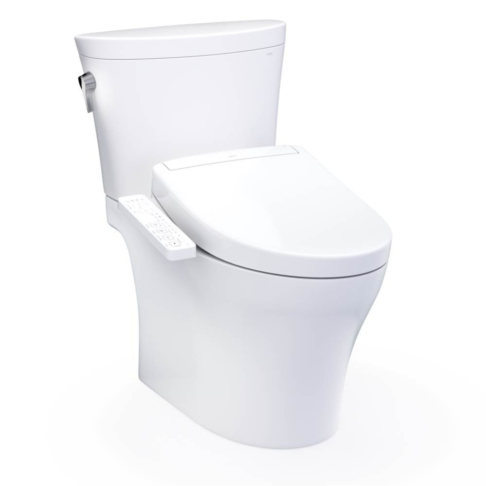 WASHLET®+ Aquia IV® Arc Two-Piece Elongated Dual Flush 1.28 and 0.9 GPF Toilet with S2 B