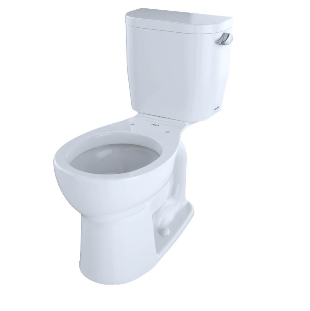 Entrada™ Two-Piece Round 1.28 GPF Universal Height Toilet with Right-Hand Trip Lever, Cotton Whi