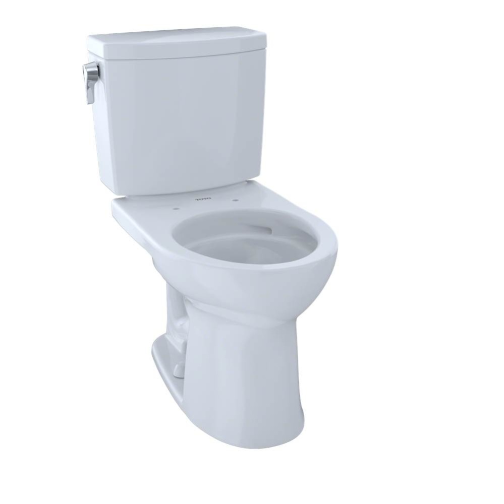 Drake® II 1G® Two-Piece Round 1.0 GPF Universal Height Toilet with CEFIONTECT, Cotton Wh