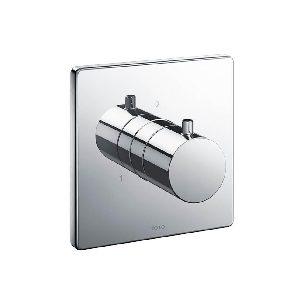 Toto® Square Three-Way Diverter Shower Trim, Polished Chrome