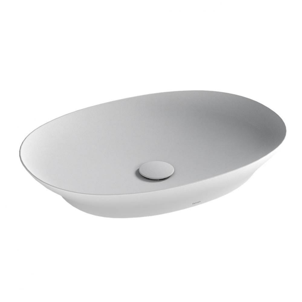 Kiwami® Oval 24 Inch Vessel Bathroom Sink with CEFIONTECT®, CLEAN MATTE