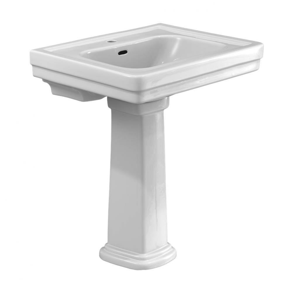 Promenade® 27-1/2'' x 22-1/4'' Rectangular Pedestal Bathroom Sink for Sin
