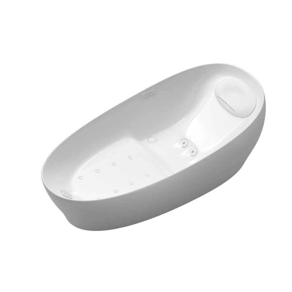 Toto® Flotation Bathtub With Zero Dimension® And Hydrohands, Gloss White